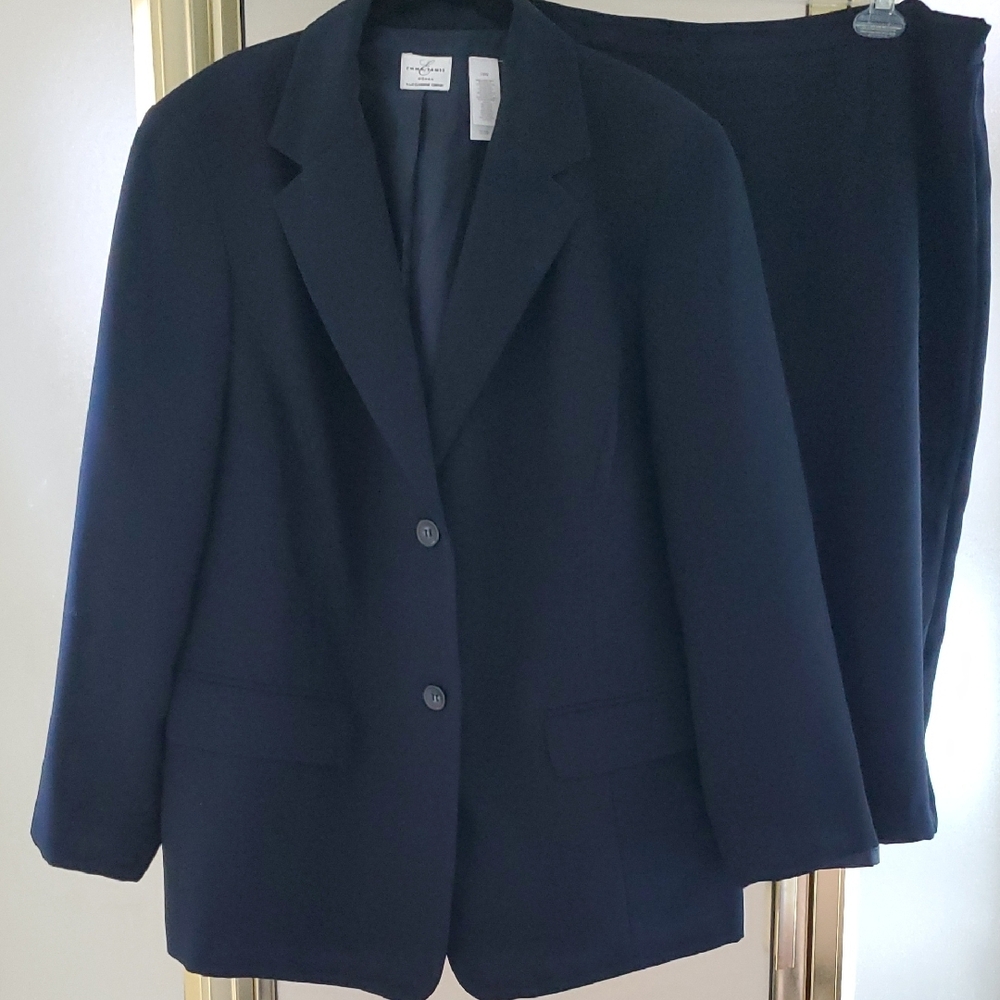 Navy Blue Two-Piece Suit by Emma James